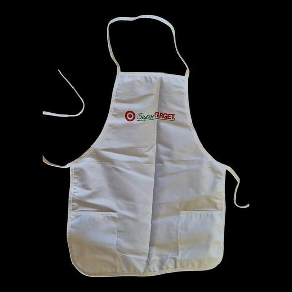 Vintage Cooks Bib Apron Made in USA Heavy Canvas Super Target 1990s Fabriko - Picture 1 of 9